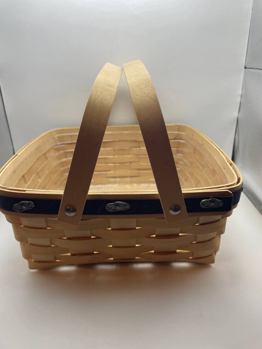 Longaberger Make A Basket Shop Woven Basket medium market with handles 2008